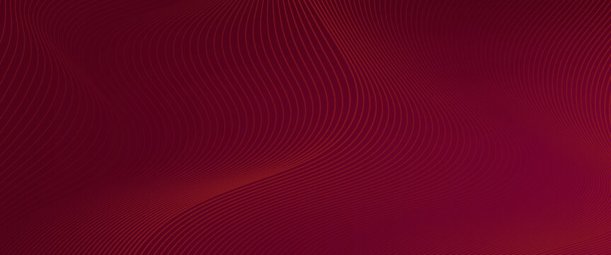 Contemporary technology cover design set. Luxury background with red line pattern (guilloche curves). Premium vector tech backdrop for business layout, digital certificate, formal brochure template