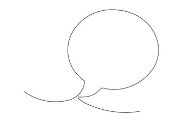 hand drawn speech bubble
