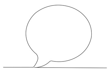 vector illustration of a speech bubble