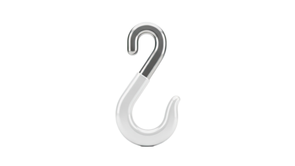 Modern White and Chrome Double Hook