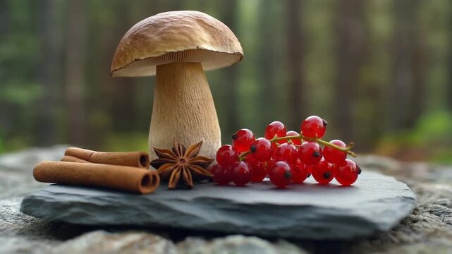 mushrooms in the forest