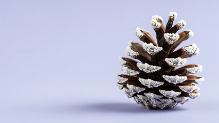 Frosted Pinecone Holiday Season Celebration Decorative Conifer Ornament