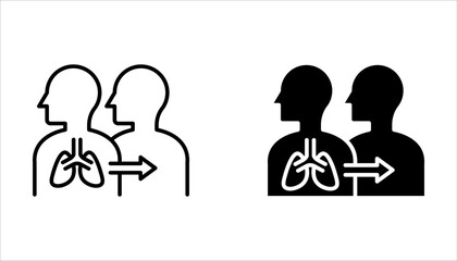 organ transplantation icon set. human organ donation on white background