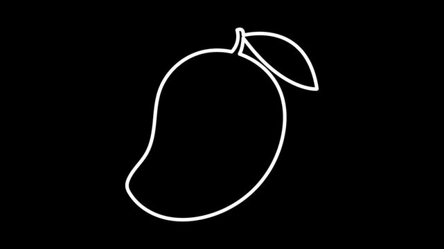 a mango line animation and background design.