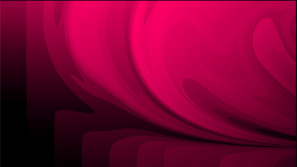 Dramatic, rich pink and dark gradient abstract wallpaper, featuring smooth, elegant swirls that create a striking contrast