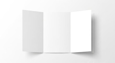 Minimalist trifold brochure mockup offering a pristine presentation format suitable for design