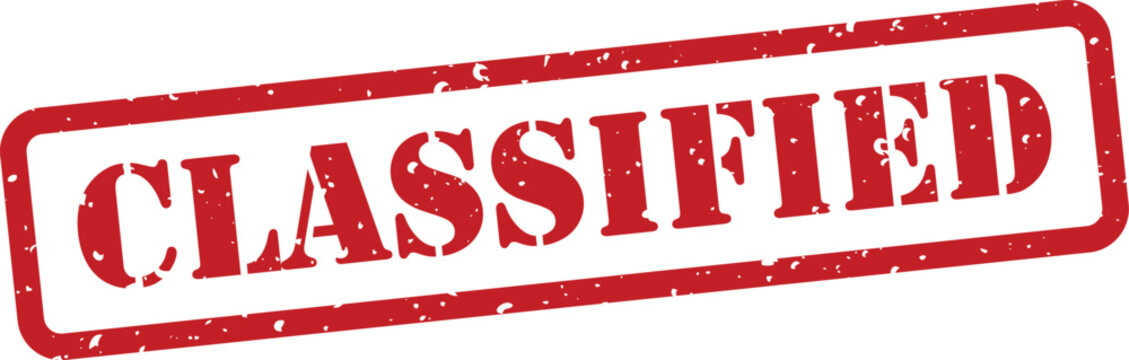 Red classified stamp