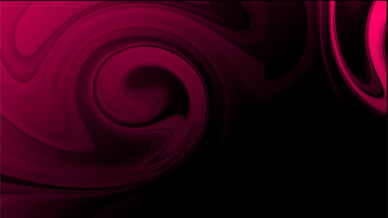 Modern, sensual digital art with a ruby-red and shadow effect, evoking passion, mystery, and dynamic, curving forms