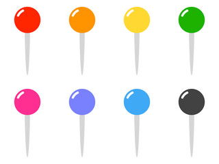 丸ピン・プッシュピンアイコンセット