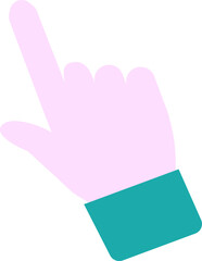 Pointing Hand Cursor Icon for Clicking and Interaction