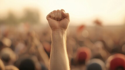 Empowering political rally unites citizens at the heart of governance control and power dynamics