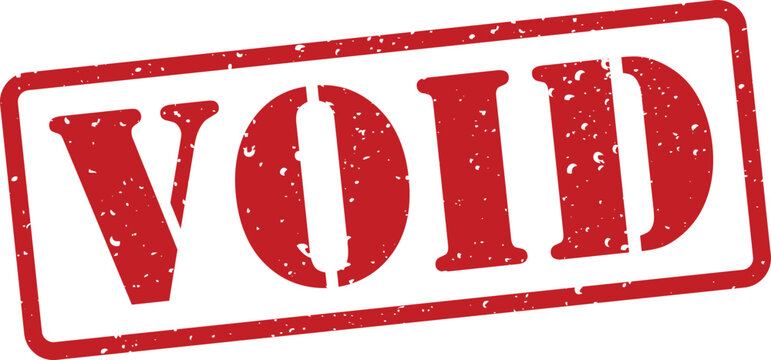 Red void grunge stamp