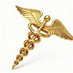 Medical Emblem with Wings and Snakes