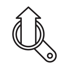 Search trend icon vector design illustration in trendy style