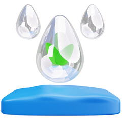 Clean Water Drop Concept