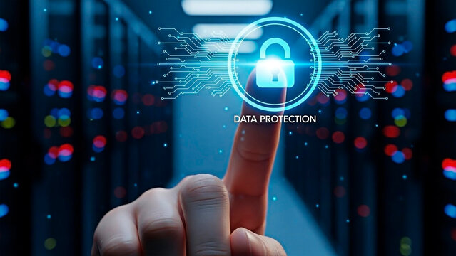 Digital data protection in the modern digital age for the concept of Cybersecurity. - Powered by Adobe