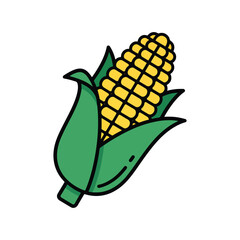 Corn Maize Icon Vector Illustration