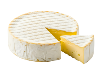 A wheel of brie cheese