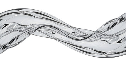 Water in Motion: Capturing the fluidity and transparency of pure water in a dynamic swirl, evoking freshness and vitality.