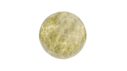 Realistic Full Moon on Transparent Background