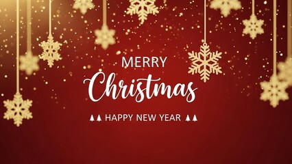 Merry Christmas and Happy New Year Greeting.