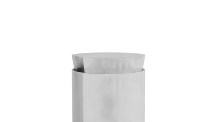 Minimalist White Deodorant Stick on Transparent Background