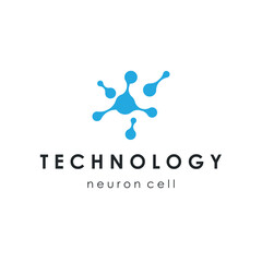 Clean neuron logo representing intelligence and neural connections