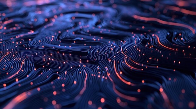 A close-up of an AI algorithm's code running in real-time, generating predictions or analyzing data - Powered by Adobe