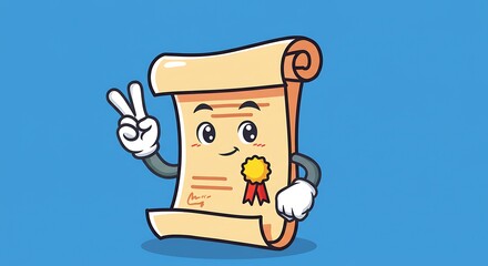 合格！ゆるかわ巻物キャラ