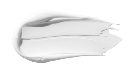 White Cosmetic Cream Swatch Texture On Black Background