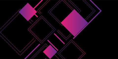 Abstract technology geometric purple modern stylish smooth dark banner background design EP2.hi-tech communication concept innovation background, modern design