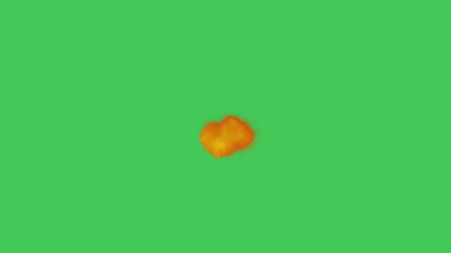 Fire Explosion or Gun Muzzle Flash background green screen
