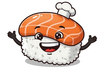 笑顔の寿司シェフ！