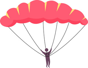 Obraz premium Skydiver Flying Extreme Sport Element