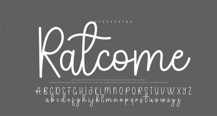 elegant handwritten font that captures a realistic signature style, great for personal logos and stationery. 