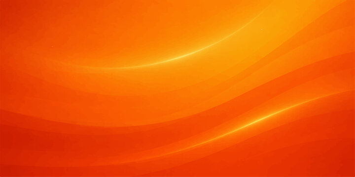 Abstract orange and yellow background illustration featuring fluid waves and a gold gradient texture with bright light curves that capture the hot energy of a sun-like fire flame design art