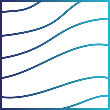 Linear Wave Wareframe Design Element
