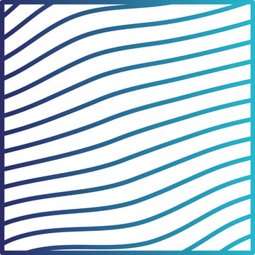 Linear Wave Wareframe Design Element