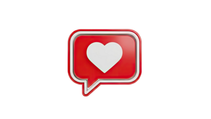 Red Heart Notification Icon