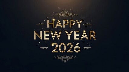 Celebrating Happy New Year 2026 with fireworks and joyous festivities at night