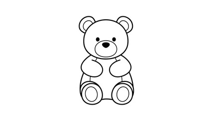 Obraz premium Teddy Bear Sitting