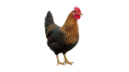 Fototapeta premium Chicken (Hen) isolated on a white background