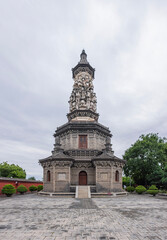 The landscape of Guanghui Temple in Zhengding Ancient City, Hebei Province	
