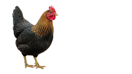 Chicken (Hen) isolated on a white background