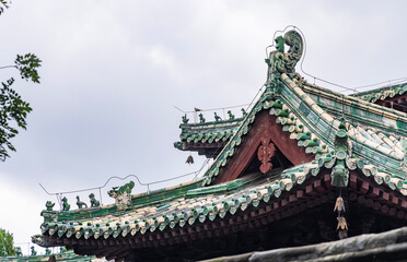 The landscape of Longxing Temple in the ancient city of Zhengding, Hebei Province	