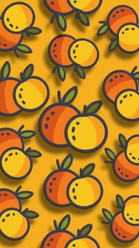 Mandarin orange pattern chinese new year background