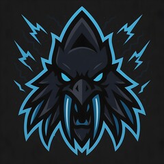 Saberraven Tempest Esports Mascot Logo Vector