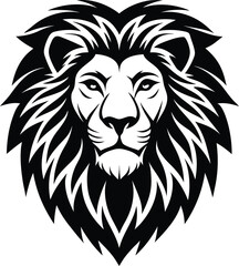 Obraz premium Lion Head Logo Icon Vector Powerful Lion Face Symbol for Branding Mascot Emblem and Graphic Design