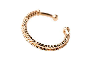 Fashion jewelry piece close-up gold ring studio elegant luxury style