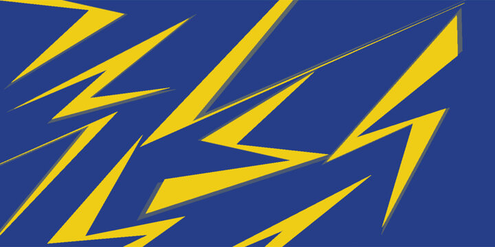 Blue yellow abstract background overlap layer on bright space with cutout shape effect decoration. Modern graphic design element car decal style concept for web banner, flyer, card, or brochure cover